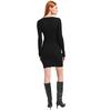 Γυναικείο Φόρεμα Karl Lagerfeld Lslv Knitted Logo Black 246J1304-J101