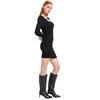 Γυναικείο Φόρεμα Karl Lagerfeld Lslv Knitted Logo Black 246J1304-J101