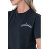 Γυναικείο T-Shirt Calvin Klein Line Embroidery Classic T Brilliant Black LV047D882G-UB1