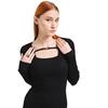 Γυναικείο Φόρεμα Karl Lagerfeld Lslv Knitted Logo Black 246J1304-J101