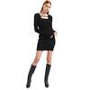 Γυναικείο Φόρεμα Karl Lagerfeld Lslv Knitted Logo Black 246J1304-J101