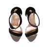 Γυναικεία Πέδιλα Ted Baker Aurelis Suede Bow Ankle Strap Black 242283-BLACK1