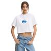Γυναικείο T-shirt Karl Lagerfeld Boxy Glitched Logo White A1W17109-100