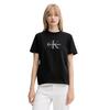 Γυναικείο T-Shirt Calvin Klein Hr Ss ClsscMnlg Cnc Black LV047B865G-UB1