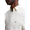 Αντρικό Πουλόβερ Tommy Hilfiger Classic Cable Crew Neck Ivory MW0MW33132-YBI