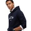 Ανδρικό Φούτερ Tommy Hilfiger Hilfiger Stack Reg Fleece Hoodie Navy Blue MW0MW44937-DW5