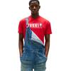 Ανδρικό T-Shirt Tommy Jeans Reg Tommy Dna Flag Tee Ext Sapphire Red DM0DM21941-XLE