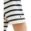 Γυναικείο T-shirt Tommy Hilfiger Reg Stripe Gold Btn C Nk Ss Calico Dark Night Navy Stp WW0WW42907-0FC