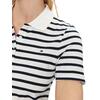 Γυναικείο Polo Tommy Hilfiger 1985 Slim Pique Ss Breton Ecru Dark Night Navy Stp WW0WW43225-0BF