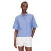Γυναικείο Πουκάμισο Tommy Hilfiger Poplin Boxy Short S/S Shirt Stacking Stp Verona Blue WW0WW44717-0YA