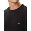 Ανδρικό Πουλόβερ Tommy Hilfiger Classic Cable Crew Neck Black MW0MW33132-BDS