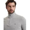 Ανδρικό Πουλόβερ Tommy Hilfiger Pima Org Ctn Cashmere Zip Mock Light Grey Heather MW0MW28049-P01