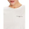 Γυναικείο T-shirt Tommy Hilfiger 1985 Reg Mini Corp Logo C-Nk Ss Nos Ecru WW0WW37877-02Z