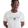 Ανδρικό T-shirt Tommy Hilfiger Brand Love Mono Stack Tee White MW0MW42365-YBR
