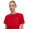 Γυναικείο T-Shirt Tommy Hilfiger Reg Contrast Flag Ss Tee Th Primary Red WW0WW45522-XLG