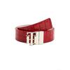 Γυναικεία Ζώνη Tommy Hilfiger Th Logo Rev 3.0 Red Croco Alabaster AW0AW10589-0KP