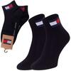 Ανδρικές Κάλτσες Tommy Hilfiger Uni Tj Quarter 2p Flag Black 701228223-003