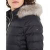 Γυναικείο Μπουφάν Tommy Hilfiger Tyra Down With Fur Black WW0WW42741-BDS