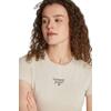 Γυναικείο T-shirt Tommy Jeans Slim Essential Logo1 Ext Newsprint DW0DW18800-ACG