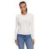 Γυναικεία Μπλούζα Τommy Jeans Tjw Slim Esswntial Rib Ls Ecru DW0DW17387-YBL