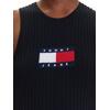 Γυναικείο Φόρεμα Tommy Jeans Flag Sweater Mini Dress Ext Black DW0DW20877-BDS