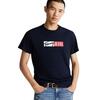 Aντρικό T-shirt Tommy Jeans Slim Entry Graphic Ext Dark Night Navy DM0DM20365-C1G