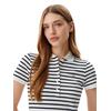 Γυναικείο Φόρεμα Tommy Jeans Maxi Polo Ecru Navy Stripe DW0DW20383-0FC