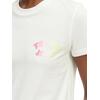 Γυναικείο T-Shirt Tommy Jeans Reg Tj Bubble Ss Tee Ext Ecru DW0DW22310-YBL