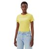 Γυναικείο T-shirt Tommy Jeans Slim Essential Logo ExYellow Dahlia DW0DW19447-ZGP