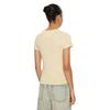 Γυναικείο T-shirt Tommy Jeans Slim Tonal Linear Tee Ext Custard Cream DW0DW20315-ZGA
