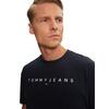 Ανδρικό T-shirt Tommy Jeans Reg Linear Logo Ext Dark Night Navy DM0DM20744-C1G