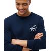 Ανδρική Μπλούζα Tommy Hilfiger Tjm Slim Signature Chest Tee Ls Dark Blue DM0DM23546-C1G
