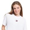Γυναικείο T-shirt Tommy Jeans Tjw Bxy Badge Tee Ext White DW0DW17391-YBR