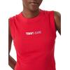 Γυναικείο Top Tommy Jeans Tjw Slim Ess Logo 2 Rib Tank Red Alert DW0DW22577-XK3