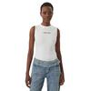 Γυναικείο Top Tommy Jeans Tjw Slim Ess Logo 2 Rib Tank Ecru DW0DW22577-YBL