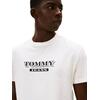 Ανδρικό T-Shirt Tommy Jeans Tjm Reg Bills Font Ss Tee Ext Ecru DM0DM22322-YBL