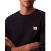 Ανδρική Μπλούζα Calvin Klein Ls Waffle Badge Crewnk Tee Pirate Black LV04RJ209G-8MN