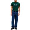 Ανδρικό T-shirt Tommy Jeans Tjm Reg Signature Tee Ext Velvet Green DM0DM23547-MBM