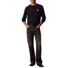 Ανδρική Μπλούζα Calvin Klein Ls Waffle Badge Crewnk Tee Pirate Black LV04RJ209G-8MN