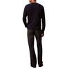 Ανδρική Μπλούζα Calvin Klein Ls Waffle Badge Crewnk Tee Pirate Black LV04RJ209G-8MN