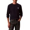 Ανδρική Μπλούζα Calvin Klein Ls Waffle Badge Crewnk Tee Pirate Black LV04RJ209G-8MN