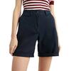 Γυναικείο Σορτς Tommy Hilfiger Co Blend Chino Short Desert Sky WW0WW37772-DW5