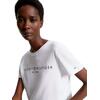 Γυναικείο T-shirt Tommy Hilfiger Reg Corp Logo C-Nk Ss Th Optic White WW0WW40276-YCF