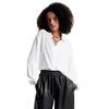 Γυναικείο Πουκάμισο Tommy Hilfiger Viscose Crepe Fluid Shirt Ls Ecru WW0WW40359-YBL