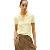 Γυναικείο Polo Tommy Hilfiger 1985 Slim Pique Ss Citronella Ecru Stp WW0WW43225-0FR