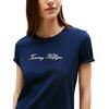 Γυναικείο T-Shirt Τommy Hilfiger Lurex Script Reg C Nk Ss Tee WW0WW47210-C1G