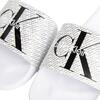 Ανδρικές Παντόφλες Calvin Klein Slide Aop Bright White/Black YM0YM00955-01W