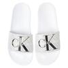 Ανδρικές Παντόφλες Calvin Klein Slide Aop Bright White/Black YM0YM00955-01W