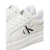 Γυναικεία Sneakers Calvin Klein Chunky Cupsole Leaceup Mon Lth Wn White YW0YW00823-YBR