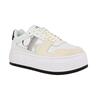 Γυναικεία Sneakers Calvin Klein Bold Flatf Low Lace Mix Nbs Sat Bright White_ Black YW0YW01308-01W